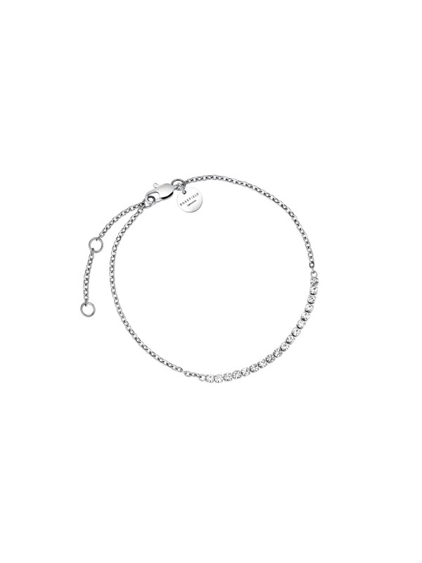 Rosefield TENNIS ženska narukvica od srebra s cirkonima, savršena za svaki stil. Podesiva dužina 16,5-19,5cm. Dodajte je svojoj kolekciji!