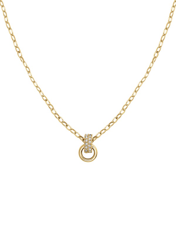 Rosefield BOW STUDS GOLD ženska ogrlica od nerđajućeg čelika, savršena za svaki stil. Podesiva dužina 42-46cm. Dodajte sjaj vašoj kolekciji!