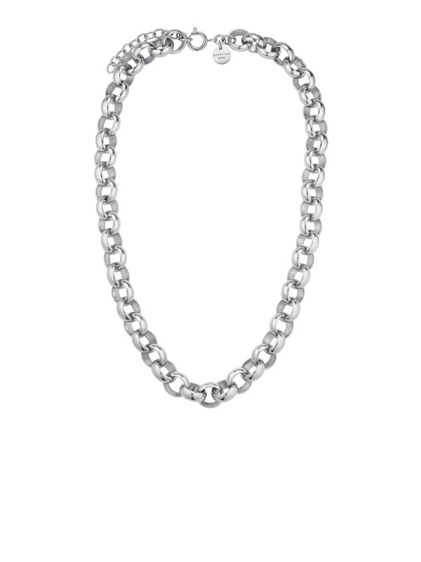 Rosefield CHUNKY SILVER ženska ogrlica od nerđajućeg čelika, savršena za svakodnevni stil. Podesiva dužina 38,2cm - 42,2cm.