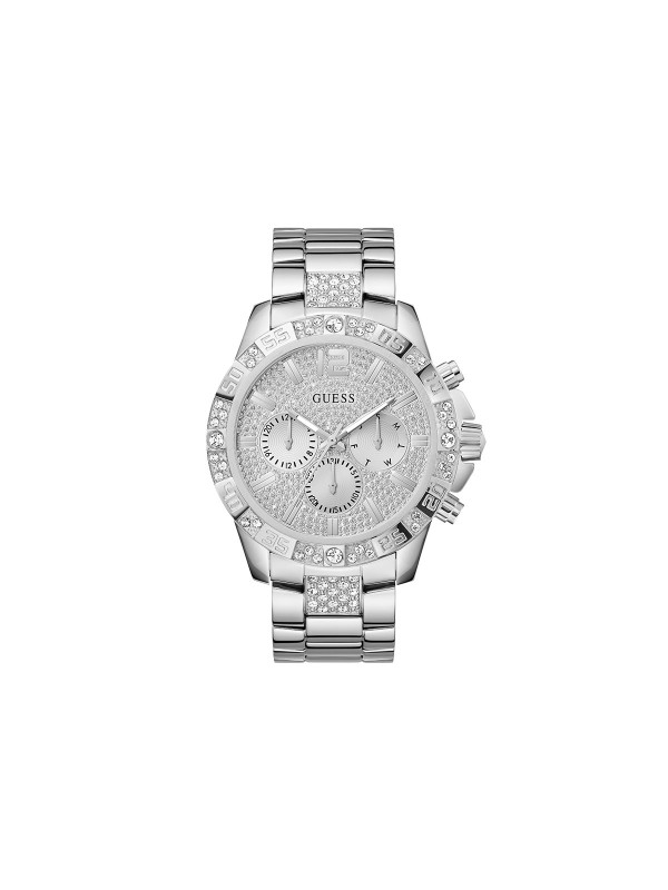 Elegantni muški sat sa cirkonima, prečnika 48mm, od nerđajućeg čelika. Vodootporan do 50m, kvarcni mehanizam. Idealno za sofisticiran stil.