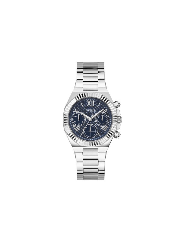 Guess ženski sat GW0769L1 u srebrnoj boji s teget teksas brojčanikom, multi-function mehanizam, idealan za svaki stil.