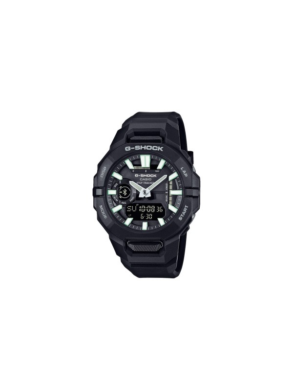 G‑SHOCK GBA-950-1AER – fitness muški sat iz G‑SQUAD serije u crnoj boji sa multifunkcijama kao što su Bluetooth, koraci, automatsko merenje tempa, baterija traje do 2 godine i vodootpornost do 200 m.