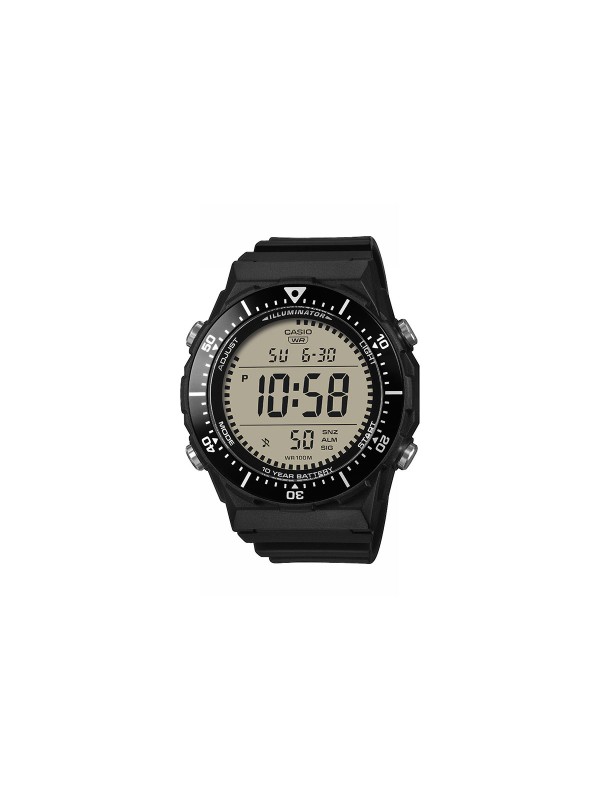 CASIO AE-1700H-1AVEF digitalni sportski sat sa crnom koronom, velikim ekranom, LED svetlom, dugom baterijom i vodootpornošću do 100m.