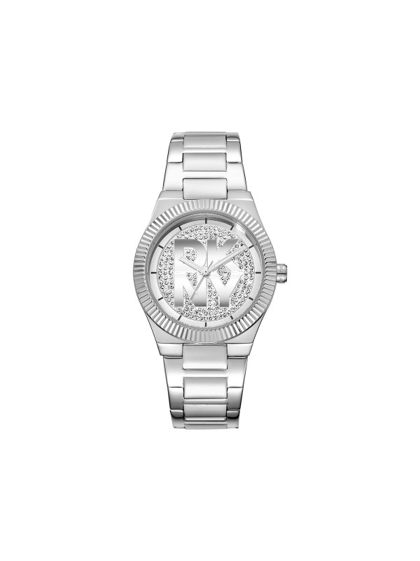 DKNY DK1L102M0215 trend ženski sat u boji srebra sa cirkonima i DKNY logotipom. Čelična narukvica, kvarcni mehanizam i vodootpornost do 50m.