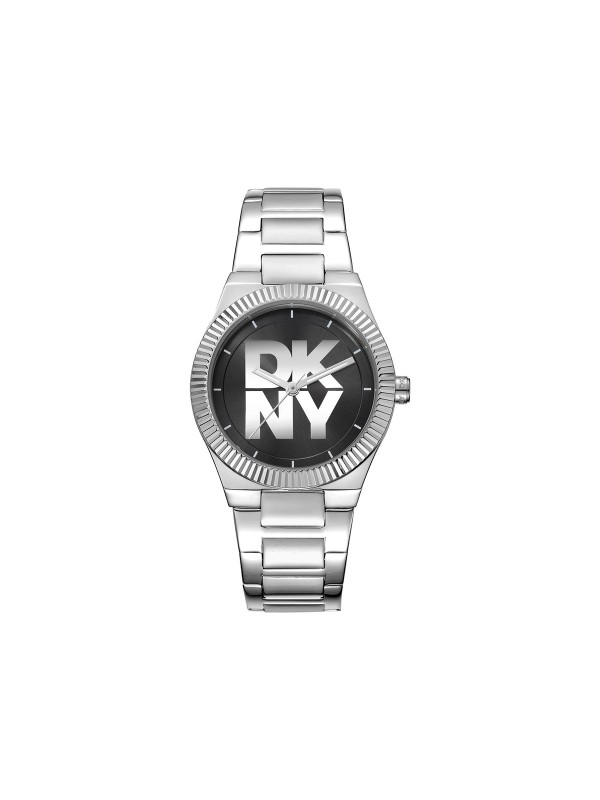 DKNY DK1L102M0025 trend ženski sat u boji srebra sa crnim brojčanikom i DKNY logotipom. Čelična narukvica, kvarcni mehanizam i vodootpornost do 50m.