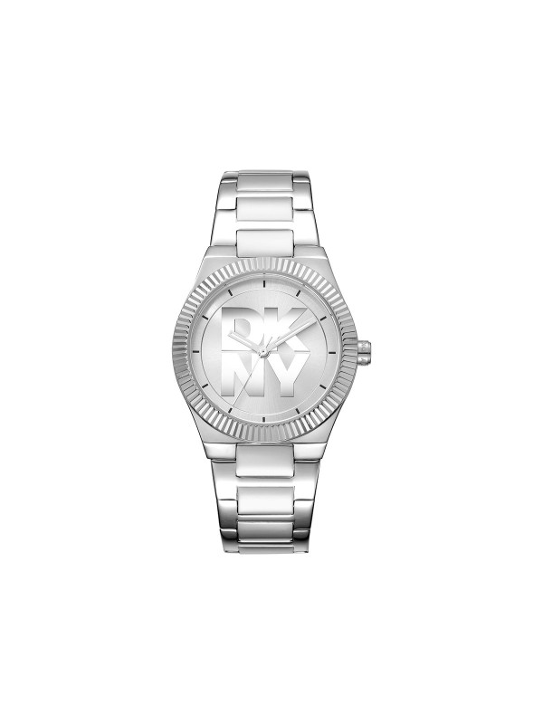 DKNY DK1L102M0015 trend ženski sat u boji srebra sa srebrnim brojčanikom i DKNY logotipom. Čelična narukvica, kvarcni mehanizam i vodootpornost do 50m.