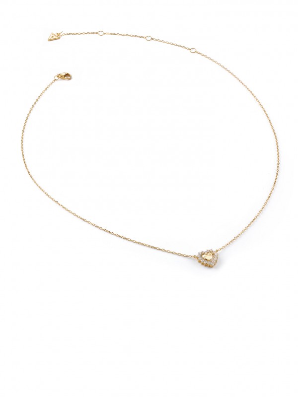 Elegantna GUESS ogrlica od srebra 925 s prevlakom od 18ct zlata i cirkonima, savršen izbor za savremene žene.