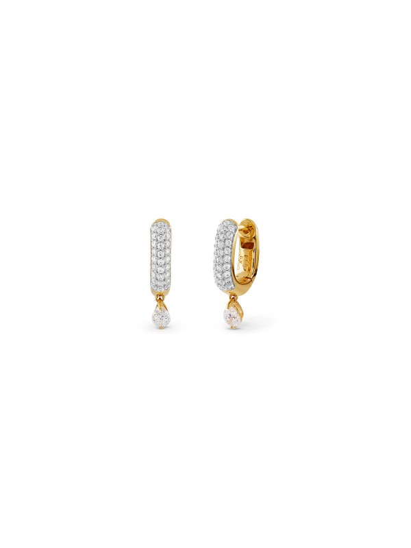 Guess NUANCES minđuše od srebra 925 sa 18ct zlatnom prevlakom i cirkonima. Savršen izbor za moderan i ženstven izgled.