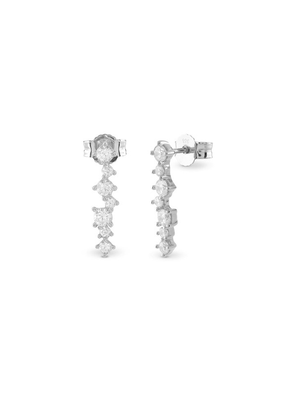 GUESS SREBRO 925: Elegancija i stil u visećim minđušama sa cirkonima, izrađenim od visokokvalitetnog srebra 925.