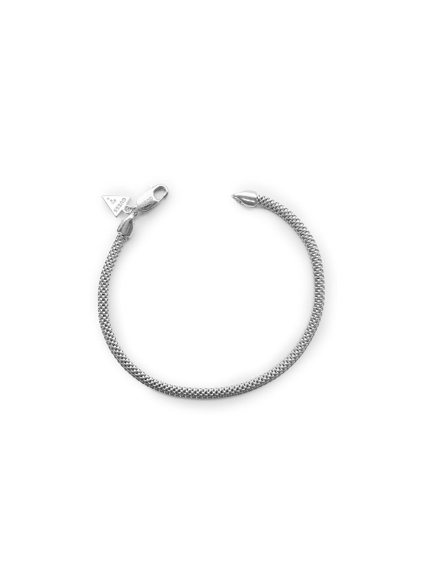 Elegantna GUESS CHAIN narukvica od srebra 925, veličine L, savršen je dodatak za sofisticiran izgled.