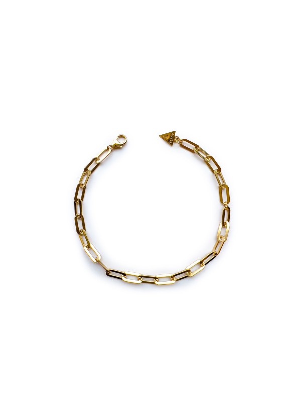 GUESS SREBRO 925 CHAIN narukvica sa 18ct zlatnom prevlakom, savršen izbor za moderan i ženstven stil. Veličina S, dužina 15,9cm.
