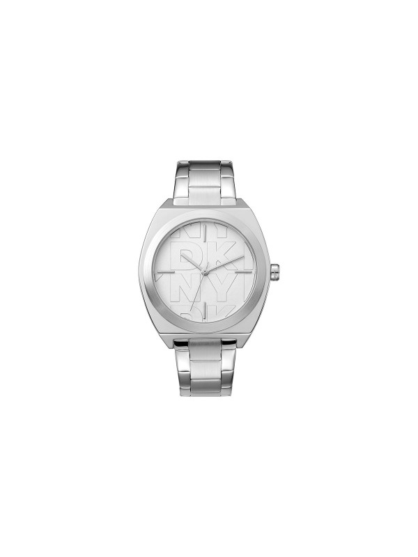 Elegantni DKNY ženski sat sa srebrnim kućištem i brojčanikom, čelična narukvica, vodootporan do 50m, prečnik 38mm. Idealno za svaki stil.