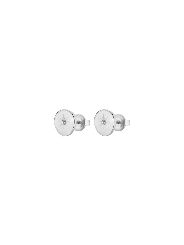 Brosway BNL107 ženske minđuše od nerđajućeg čelika u boji srebra, u obliku kruga sa cirkonom. Prečnik 9mm. Suptilna elegancija za svaki dan.