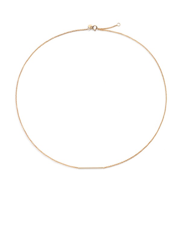 BURATO Yellow Line ogrlica od 18ct žutog zlata, podesiva dužina 40cm i 42cm. Elegancija i luksuz u svakom detalju.