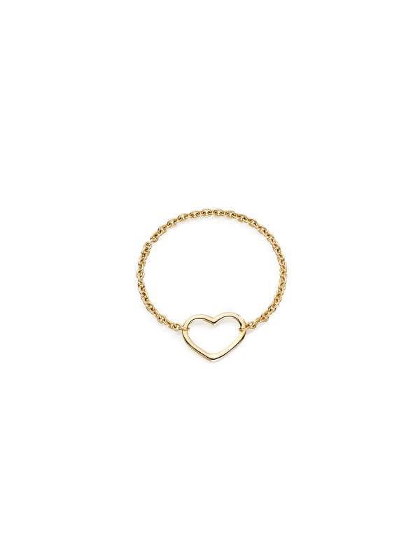 BURATO Soft Hearts Yellow prsten od 18ct žutog zlata, veličina 54. Nosite emocije sa stilom i elegancijom.