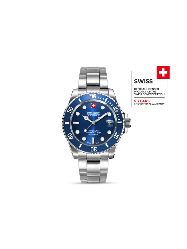 SWISS MILITARY HANOWA Sealord je automatski ronilački sat sa zelenim brojčanikom, vodootporan do 200m, idealan za podvodne avanture.