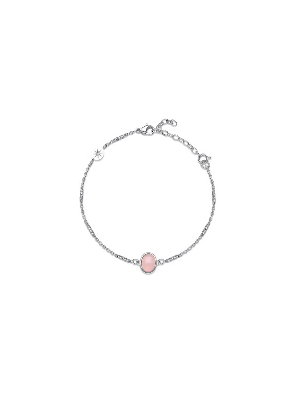 Brosway ESSENTIAL narukvica sa rozenkvarcom donosi nežan dodir elegancije i simbol ljubavi. Izrađena od nerđajućeg čelika u boji srebra, sa prelepim priveskom od prirodnog rozenkvarca ovalnog oblika, savršeno se uklapa u svaki stil i priliku.