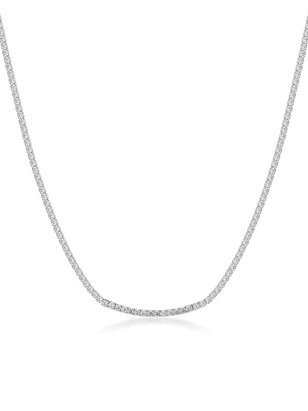 Brosway DESIDERI tenis ogrlica u boji srebra odiše bezvremenskom elegancijom. Izrađena od nerđajućeg čelika i ukrašena blistavim belim cirkonima, ova ogrlica savršeno kombinuje sofisticiranost i luksuz za svaku priliku.