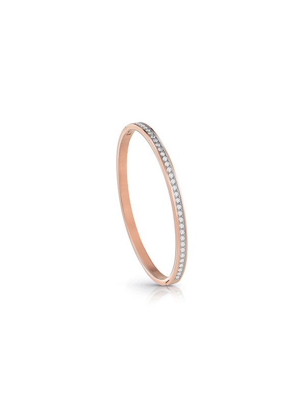COLOR MY DAY JUBB02248JWRGS – ženski narukvica od nerđajućeg čelika, veličina: s (unutrašnja dimenzija: 58mm x 49mm), u boji roze zlata, ukrašeno cirkonom.