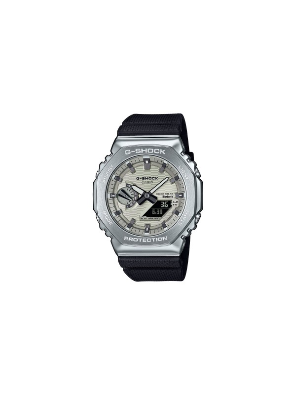 G-SHOCK GBM-2100A-8BER – muški sportski sat iz kolekcije G-Shock Classic. analogno digitalni kvarcni mehanizam, izrađen od kućište guma / čelik sa gumena narukvica. Vodootporan, otporan na udarce i idealan za aktivan stil života.
