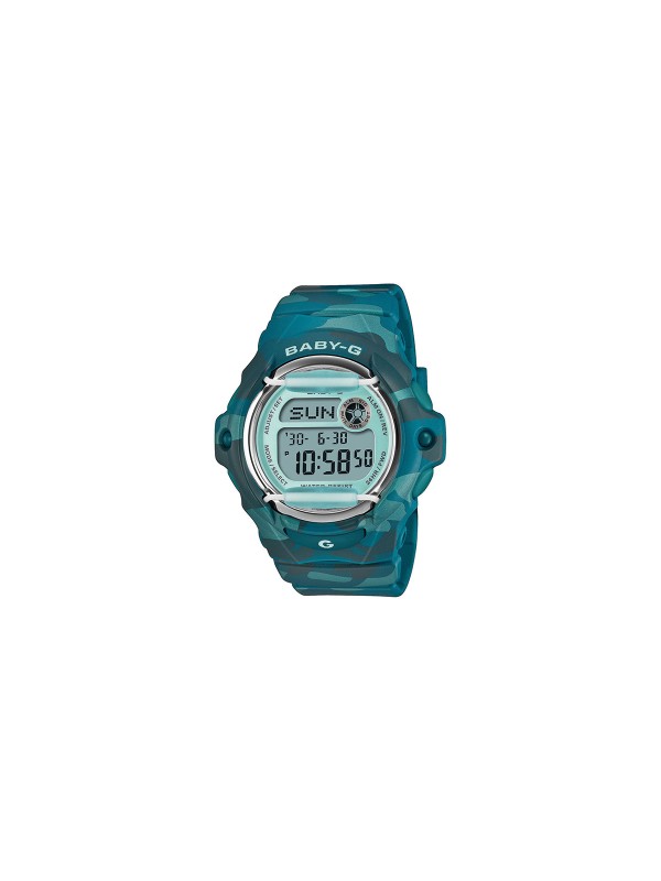 Casio Baby-G ženski digitalni sat sa plavim kamuflažnim printom. Otporan na udarce, vodootporan do 200 m i sa super osvetljenjem. Naruči online!