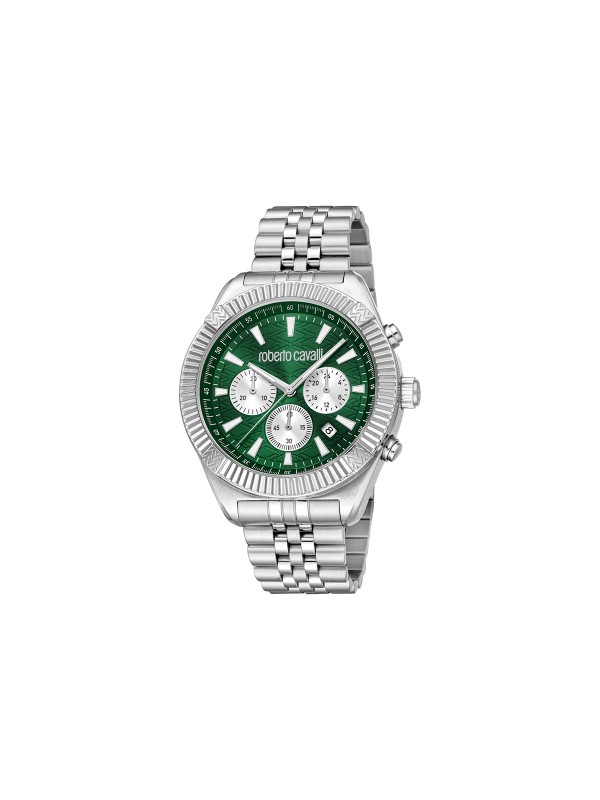 Roberto Cavalli Misura muški sat sa zelenim brojčanikom i kvarcnim hronografom. Kućište od 43 mm i vodootpornost do 100 m. Naruči online!