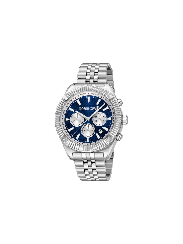 Roberto Cavalli MISURA muški sat sa teget brojčanikom i kvarcnim hronografom. Kućište od 43 mm i vodootpornost do 100 m. Naruči online!