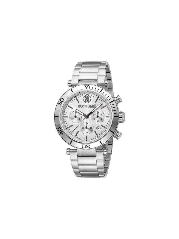 Roberto Cavalli RITMO muški sat sa kvarcnim hronografom i kućištem od nerđajućeg čelika od 43 mm. Vodootporan do 100 m. Naruči online!