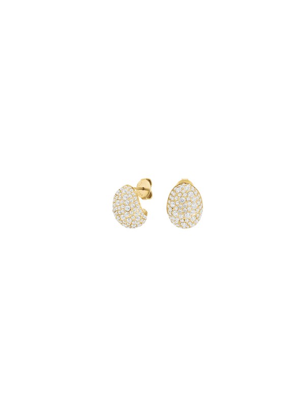 Ženske Rosefield MINI PAVE STUDS minđuše u boji žutog zlata sa cirkonima. Elegantan i minimalistički dizajn. Naruči online!