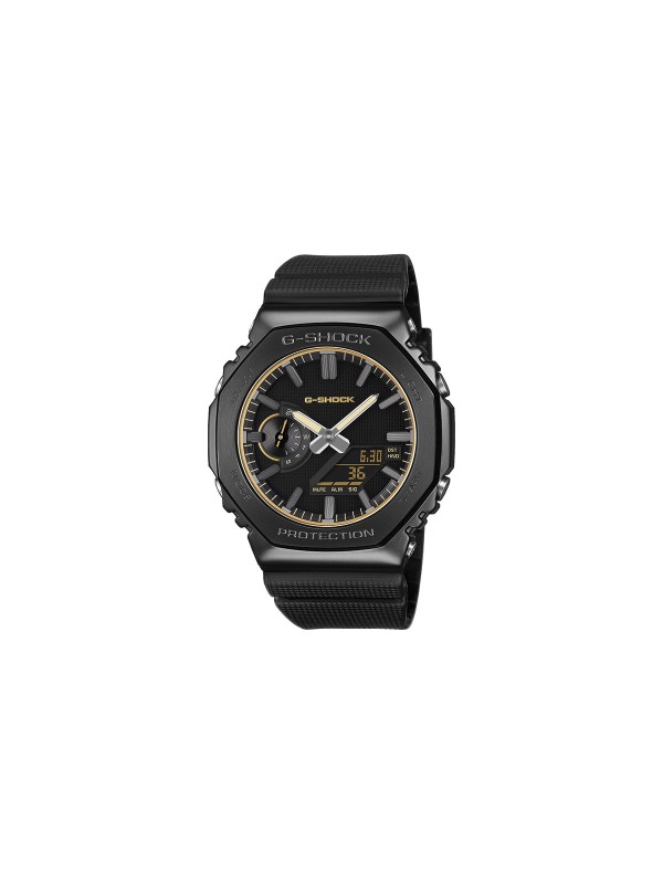 G-SHOCK LUX BLACK muški analogno-digitalni sat sa crnim kućištem i zlatnim kazaljkama. Kvarcni mehanizam i vodootpornost do 200 m. Naruči online!