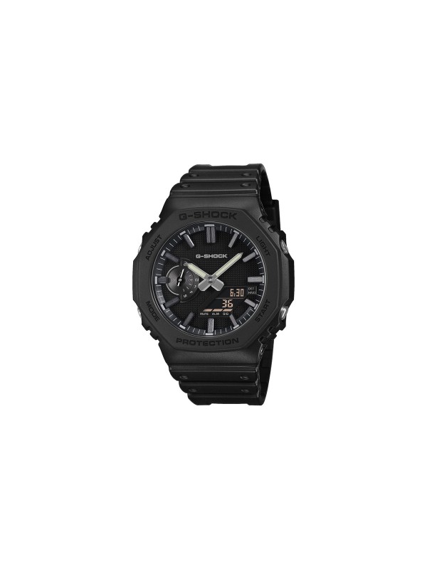 G-Shock LUX BLACK muški analogno-digitalni sat u crnoj boji sa srebrnim kazaljkama. Minimalistički dizajn i vodootpornost do 200 m. Naruči online!