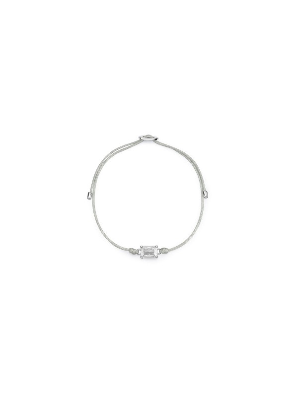 Brosway Fancy Infinity White ženska narukvica od srebra 925 sa sivim kanapom i belim cirkonom. Podesiva dužina omogućava savršeno pristajanje, dok rodijumska prevlaka daje dugotrajan sjaj i otpornost.