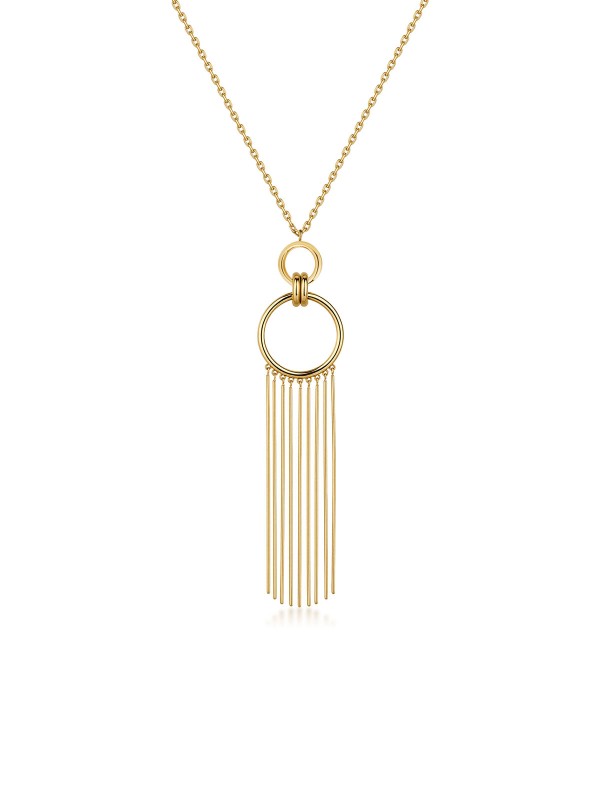 Ženska Brosway AURA ogrlica u boji žutog zlata sa resama. Elegantan dizajn za svakodnevno nošenje. Naruči online!