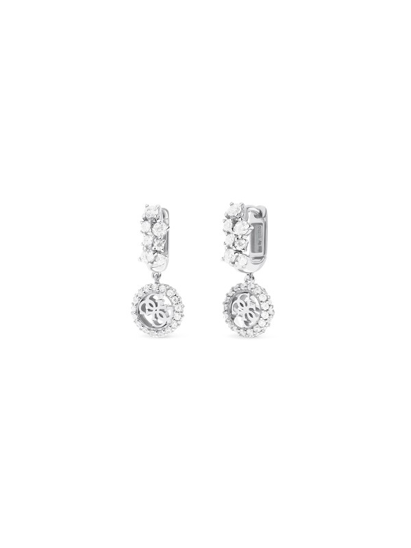 Ženske Guess Pretty minđuše od srebra 925 sa cirkonima u srebrnoj boji. Elegantan i ženstven dizajn. Naruči online!