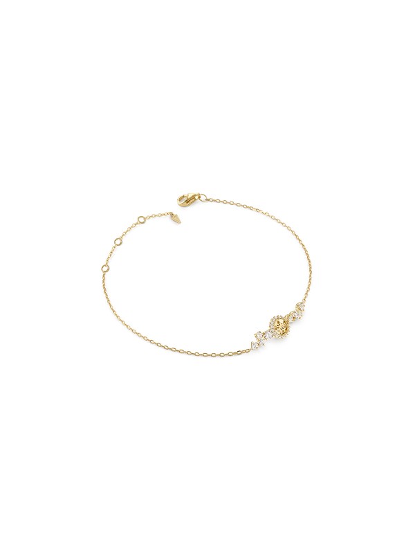 Ženska Guess Pretty narukvica od srebra 925 sa zlatnom prevlakom i cirkonima. Elegantan dizajn i brza dostava. Poruči online!