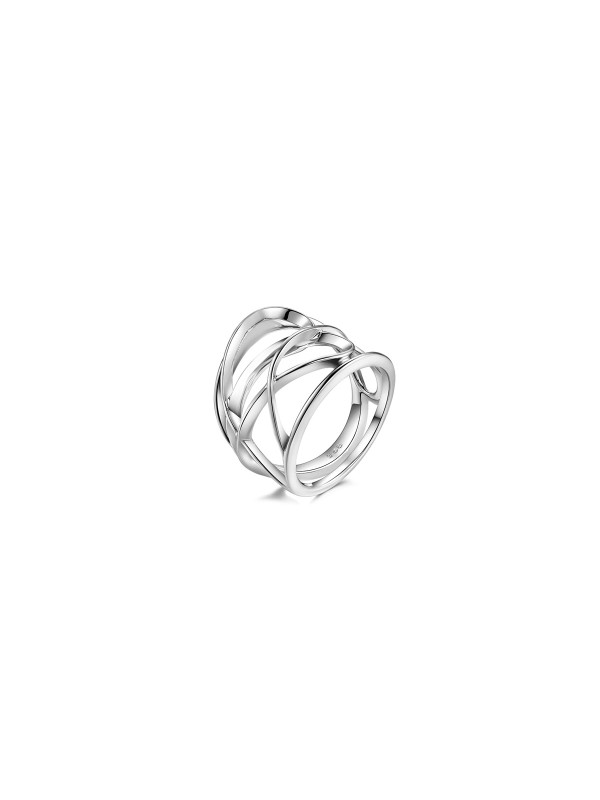 Elegantan PIANEGONDA Scripta PSC31B ženski prsten od srebra 925. Italijanski umetnički dizajn i vanvremenska estetika u veličini 54. Skulptura koju nosite.