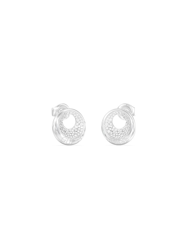 Guess ženske minđuše od nerđajućeg čelika u boji srebra sa cirkonima. Elegantne i izdržljive, savršene za svaku priliku. Kupite odmah online!