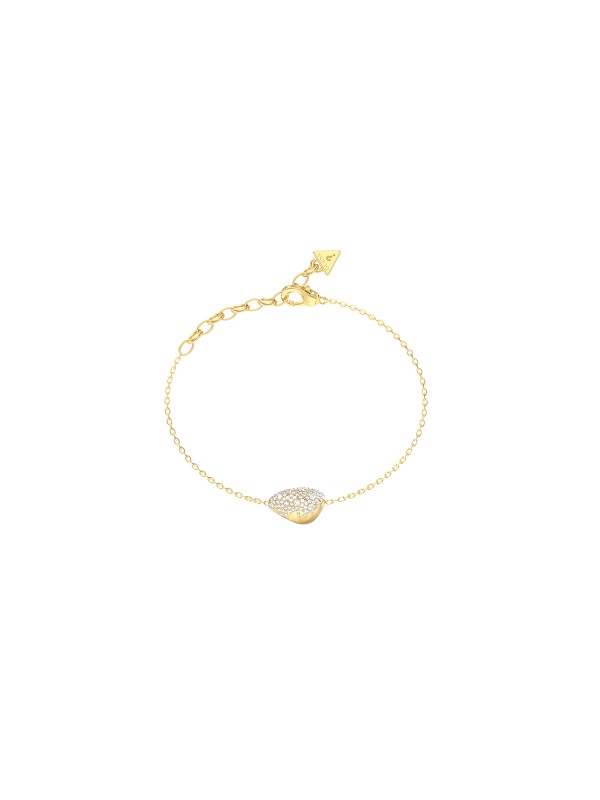 Guess ženska narukvica od nerđajućeg čelika u boji žutog zlata sa cirkonima. Elegantna i podesiva. Poručite online odmah!