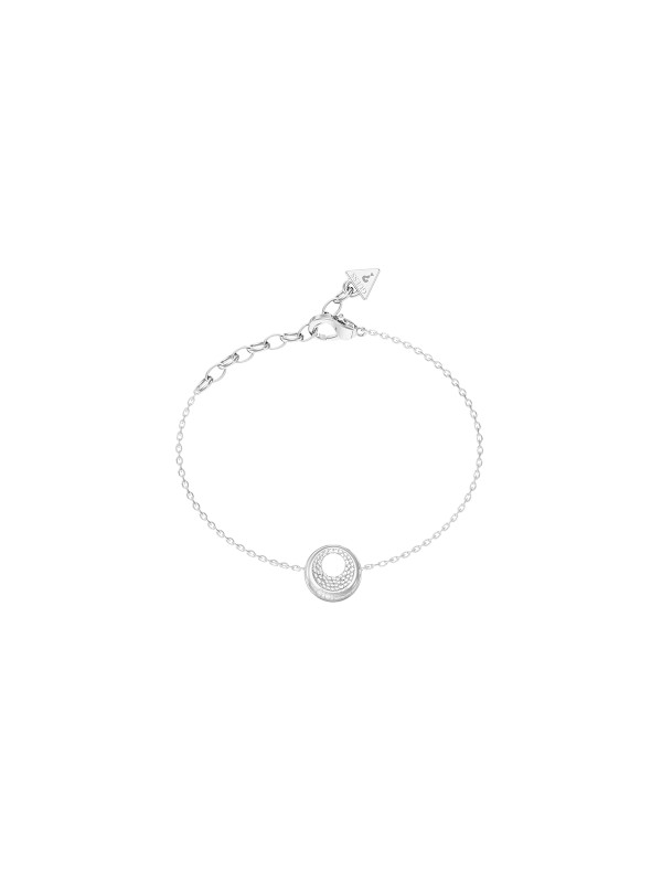 Guess ženska narukvica od nerđajućeg čelika u boji srebra sa cirkonima. Elegantna i podesiva. Poručite online i istaknite svoj stil!