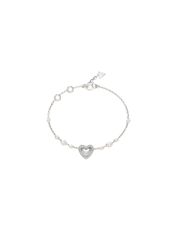 Elegantna Guess ženska narukvica od nerđajućeg čelika u boji srebra sa bisernim perlama. Idealna za svaku priliku. Poručite online odmah!