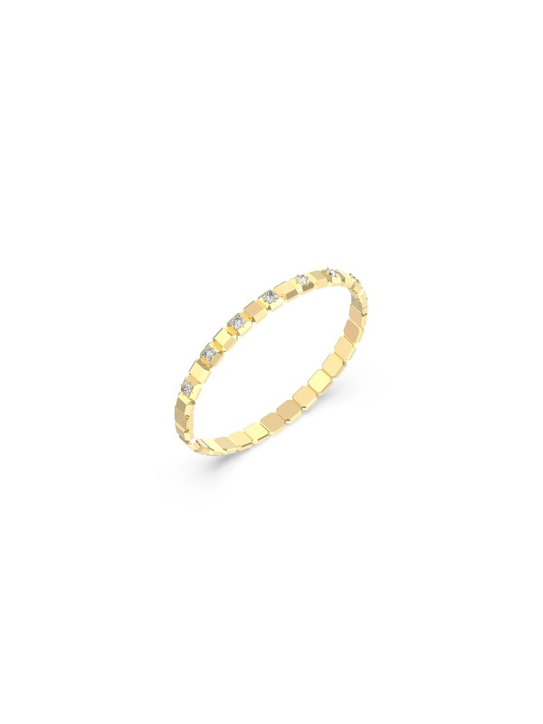 Ženska narukvica od nerđajućeg čelika u boji žutog zlata sa cirkonima. Elegantna i izdržljiva, savršena za svaku priliku. Kupite odmah online!