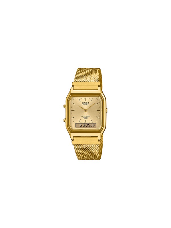 Unisex Casio sat iz Vintage kolekcije od nerđajućeg čelika sa mesh narukvcom u boji žutog zlata. Dostava širom Srbije. Poruči odmah.