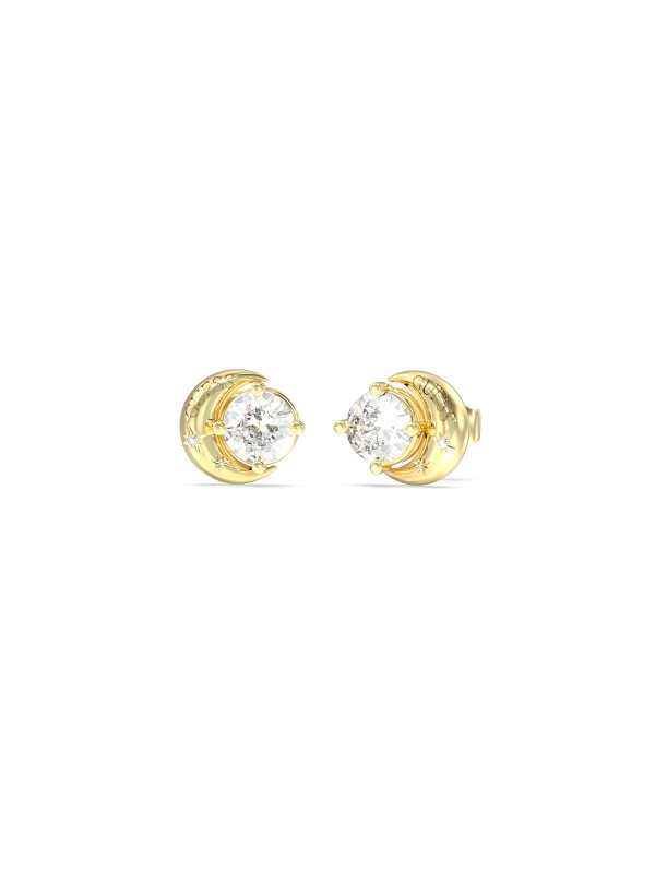 Ženske Guess minđuše u boji žutog zlata sa motivom polumeseca i cirkonima. Elegantan i moderan dizajn. Naruči online!
