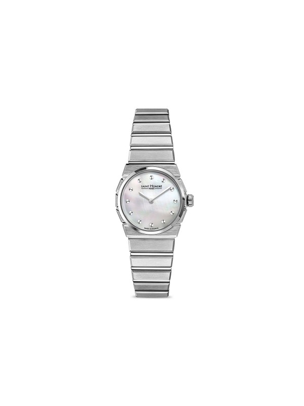 Saint Honore Paris ODEON ženski sat u srebrnoj boji sa belim sedefnim brojčanikom. Safirno staklo i kvarcni mehanizam Made in France. Naruči online!
