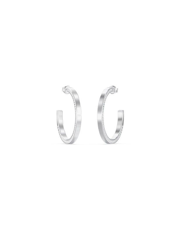 Ženske Guess Madison minđuše u srebrnoj boji sa cirkonima. Elegantne alke prečnika 40 mm od nerđajućeg čelika. Naruči online!