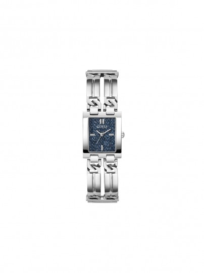 Elegantni ženski sat GUESS GW0807L1 sa kvadratnim kućištem i teget teksas brojčanikom, savršen za svaki stil.
