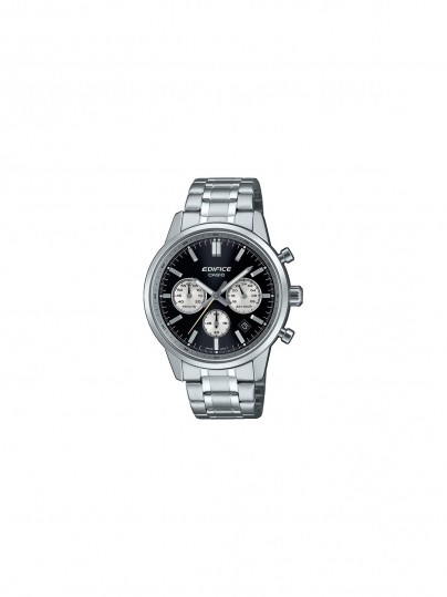 Casio Edifice analogni hronograf sa sportskim dizajnom, crnim brojčanikom i vodootpornošću do 100m, idealan za aktivan stil života.