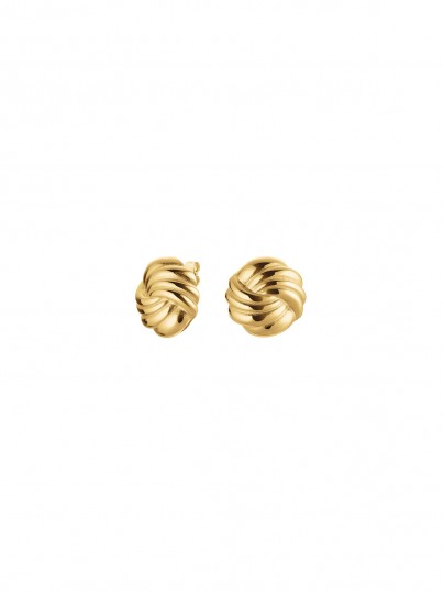 Elegantne Rosefield SPIRAL STUDS minđuše u boji žutog zlata, izrađene od nerđajućeg čelika, savršene za svaku priliku.