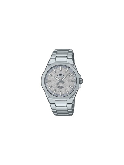 EDIFICE EFR-S108DE-8AVUEF – muški elegantni sat od nerđajućeg čelika u boji srebra sa tanjim kućištem od 7,8 mm i teksturiranim srebrnim brojčanikom, safirnim staklom, prikazom datuma, neon displejom i vodootpornošću do 100m.