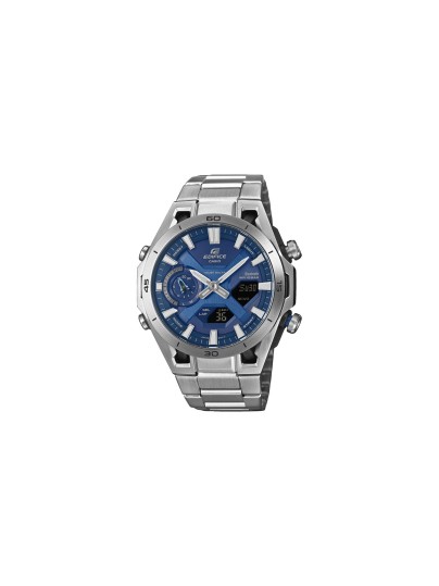 Casio EDIFICE ECB-2300D-2AEF muški sat iz SOSPENSIONE serije sa plavim brojčanikom, solarnom baterijom i Bluetooth funkcijama. Moderan, izdržljiv i sportski.